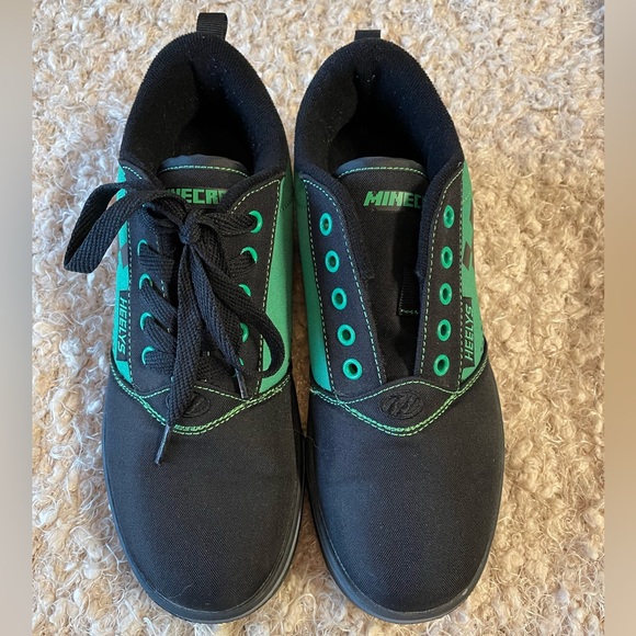 Heelys Minecraft Creeper Pro 20 Shoes GREEN/BLACK Size 6 youth - Picture 8 of 8